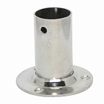 Forniture nautiche italiane 2928725 90° Прямая опора с круглой пластиной Серебристый Silver 25 x 58 mm 