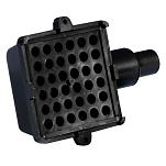 Whale 72006 Верхний сетчатый фильтр Серебристый Black 1´´