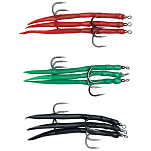 Kinetic F191-005-053 Gummi Makk Pro Колючий Одноглазый Крючок 3 единицы измерения Многоцветный Red 10/0 