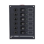 Genois dt510 6-позиционная панель переключателей Black 10x12x16 150 x 110 x 90 mm