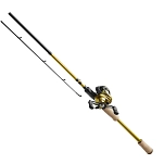 Kinetic c237-0902-xh-unit Комбо для бейткастинга Hellcaster CL Trigger 201LH Gold / Black 150x15x15 2.7 m