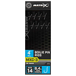 Matrix fishing GRR074 MXC-3 14 Boilie Pin Лидер Серебристый Clear 0.180 mm 