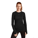 Icebreaker 0a579l001/xs Базовый слой с длинным рукавом Merino Blend 125 ZoneKnit™ Crewe Black 30x25x2