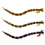 Westin P001-563-002 Blood Teez Worm 55 Mm 0.5g Многоцветный Black / Chartreuse