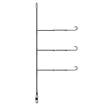 Lineaeffe 5644810 связанный крючок Power Salt Metal Booms 1.5 m Clear 2