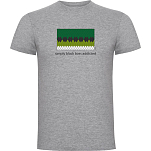 Kruskis CA65500458S009 Футболка с коротким рукавом Simply Black Bass Addicted Серый Heather Grey XL