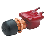 Seachoice 50-11761 Momentary Push Button Switch Plasticized Body Красный Golden