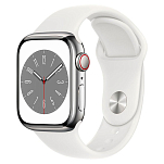 Apple MNJ53TY/A Watch Series 8 GPS+Cellular 41 Mm Белая  Silv Stain What