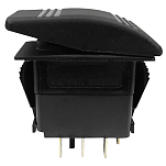 Seachoice 50-13001 Contura Rocker Switch Illuminated Черный Black 4 Terminals 