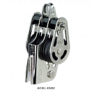 SPRENGER Mini Block with Ring and V-Cleat / 3-sheave 45435-bvs