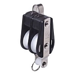 Talamex 65433010 Двойной фиксированный блок Hye Standard с крюком Black / White 10 mm