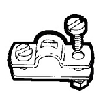 Uflex 216-L14 L14 Cable Clamp C2 8 And 0 Cables Серебристый