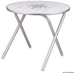 Alum.fold.table 60 round, 48.354.11