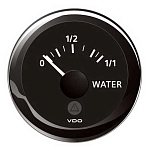 Аналоговый индикатор уровня воды VDO Veratron ViewLine A2C59514676 Ø52мм 8–32В 4–20мА шкала 0–1/2–1/1 чёрного цвета