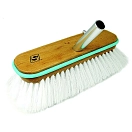 Купить Seachoice 50-90466 Жесткая палубная щетка с деревянным бампером 254 mm White 26x12x12 7ft.ru в интернет магазине Семь Футов