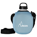 Laken 127FA Алюминиевая столовая 1L С неопреновым чехлом и плечевым ремнем Голубой Blue