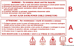 Warning sticker label 54.408.01