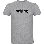 Kruskis CA65500658S285 Футболка с коротким рукавом Word Sailing Серый Heather Grey 3XL
