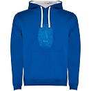 Купить Kruskis SU1067050501S198 Толстовка с капюшоном Sailor Fingerprint Two-Colour Голубой Royal Blue / White 2XL 7ft.ru в интернет магазине Семь Футов