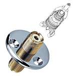 Glomex GLORA105 Coaxial Позолоченный корм Серебристый Silver