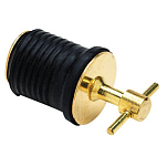 Seachoice 50-18861 Twist Turn Drain Plug Черный  Brass 32 mm 