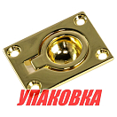 Ручка палубная потайная 51х38 мм, полированная латунь (упаковка из 50 шт.) AAA 51020-BP_pkg_50