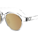 Спортивные очки HILX Feral Shiny Crystal / Gold Mirror Polarized Lens, hfr05103-frpgd2