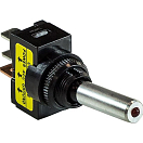 Тумблер двухпозиционный ON-OFF 12В/20А 3P с подсветкой, зеленый Marine Rocket MR15DG