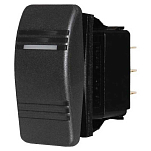 Blue sea systems 300151-UNIT SPDT Contura III Переключатель MOM-Выкл-Вкл Black