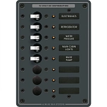 Blue sea systems 661-8023 Автоматический выключатель постоянного тока Panel 8 Позиции Black