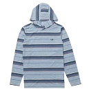 Купить Salty crew 20135640-mnbl-xxl Футболка с длинным рукавом от высыпаний Seaway uv hoodie Mineral Blue 30x25x2 2XL 7ft.ru в интернет магазине Семь Футов