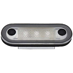 Aqua signal 40-164207 Santiago Черный  Stainless Steeel White 3 LED 