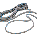 Высокопроизводительный швартовный трос / с компенсатором швартовки и проушиной / титановый/синий / Веревка-Ø: 14 мм; Длина: 12 м