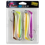Fox rage NMC045 Zander Pro Shad Мягкая приманка 100 mm 10g Бесцветный Multicolor UV