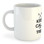 Kruskis 42611S095 325ml Кружка Keep Calm And Trek Белая White 325 ml (11 oz)