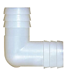 Trac outdoors 38-33392W Соединитель колена с зазубриной для шланга Белая White 1/2 x 1/4´´