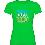Kruskis 11502280lc080 Футболка с коротким рукавом Fishing Solves Light Green 30x25x2