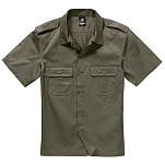 Brandit 4101-1-S Рубашка с коротким рукавом US Зеленый Olive S