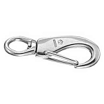Plastimo 403884 Поворотный карабин из нержавеющей стали Серебристый Silver 70 mm 