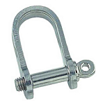 Euromarine 005234 A4 Короткая плоская дужка 2 единицы Серебристый Grey 4 mm