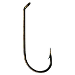 Mustad 24861 R30NP BR Dry Signature Крюк Серый  Brown (25 pcs) 14 