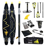YellowV yvsup13 Надувной комплект для падлбординга Heartbeat 13´0´´ Black / Yellow 200x40x25 396.2 cm