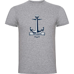 Kruskis CA65500558C053 Футболка с коротким рукавом Anchor Серый Heather Grey 2XL