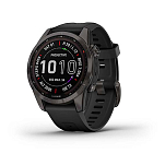 Garmin 010-02539-25 Fenix 7S Sapphire Solar Часы Черный  Carbon Grey DLC / Black