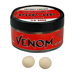 Feedermania V0119037 Venom High Power 45g Бойлы Crema Pop Ups Красный White 16 mm