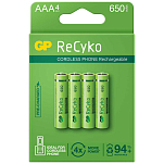 Gp batteries GP-G257 LR03 650mAh Аккумуляторы ААА 4 единицы измерения Зеленый Green