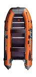 Надувная лодка ПВХ, RiverBoats RB 370, серо-оранжевый RB370GO