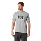 Купить Helly hansen 30396_949-L Футболка с коротким рукавом Logo 2.0 Grey Melange L 7ft.ru в интернет магазине Семь Футов