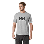 Helly hansen 30396_949-L Футболка с коротким рукавом Logo 2.0 Grey Melange L