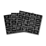 Pros 30700174-npe Лист этикеток Black 5x5x2 Nº 8 Spanish